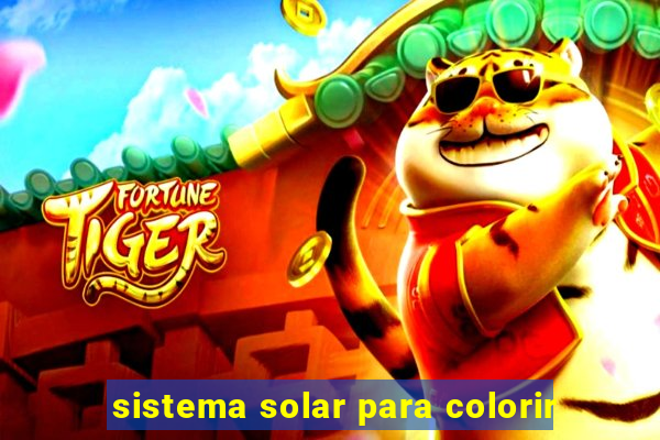 sistema solar para colorir